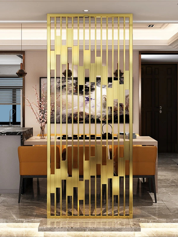 Vách cnc trang trí mạ vàng được gia công bằng công nghệ cắt laser