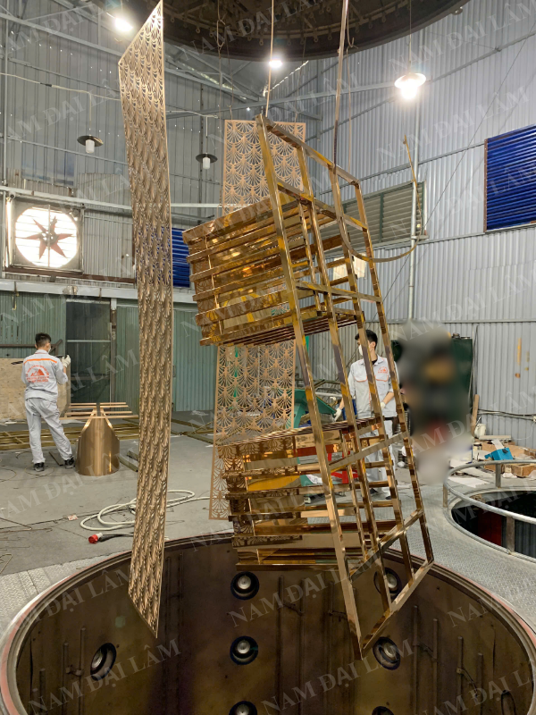 Gia công inox mạ Pvd uy tín Nam Đại Lâm