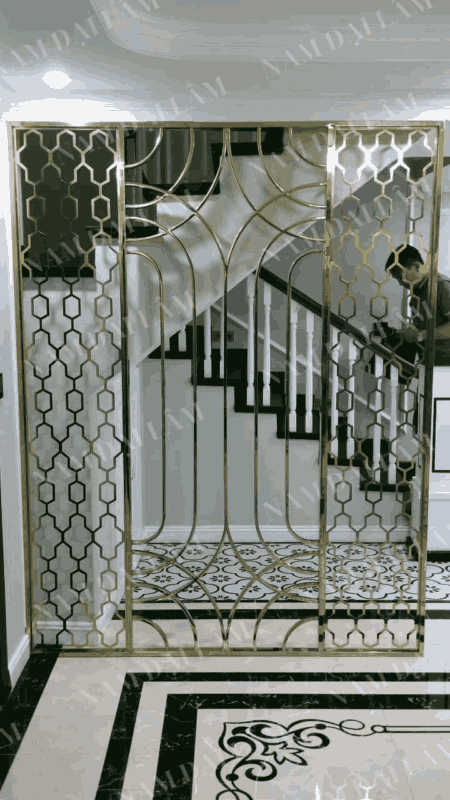 Vách ngăn inox CNC – Sáng tạo không giới hạn, bền đẹp vượt thời gian 2 Vách ngăn inox cnc nghệ thuật