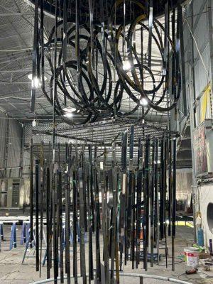 avata mạ inox đen trang trí